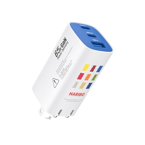 Amazon | Haribo 65W 充電器 type-c 【折りたたみ式プラグ·軽量·GaNIII